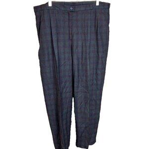 Givenchy Size 20W Women's Blue Dress Pants  Pockets Straight Leg 40x29 Vintage